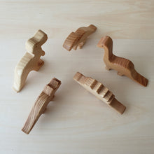Load image into Gallery viewer, Handmade Wooden Dinosaurs Puzzle (5 Piece)