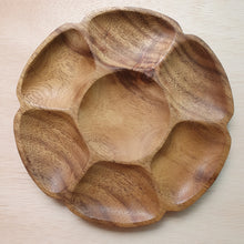 Load image into Gallery viewer, Wooden Tray - 7 Section Acacia (26cm)