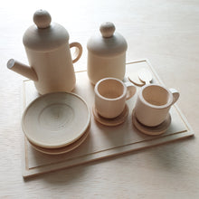 Load image into Gallery viewer, Wooden Teapot Set With Tray