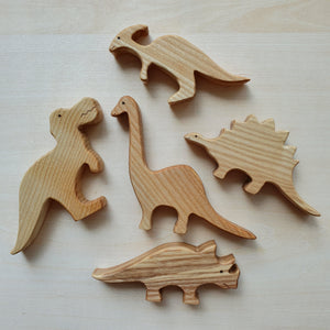Handmade Wooden Dinosaurs Puzzle (5 Piece)