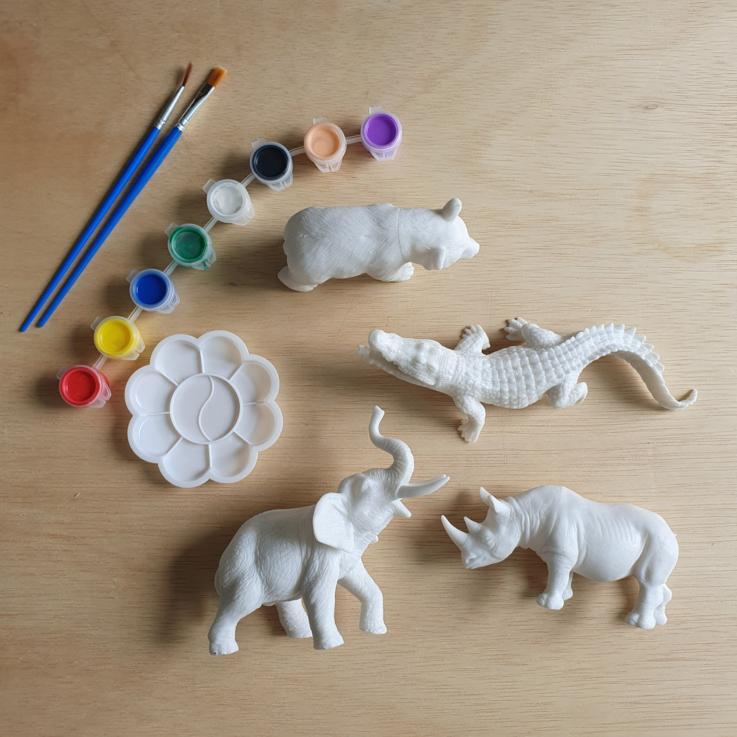 Animal Painting Kit III (Elephant, Bear, Alligator, Rhinoceros)