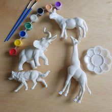 Load image into Gallery viewer, Animal Painting Kit IV (Elephant, Wolf, Zebra, Giraffe)