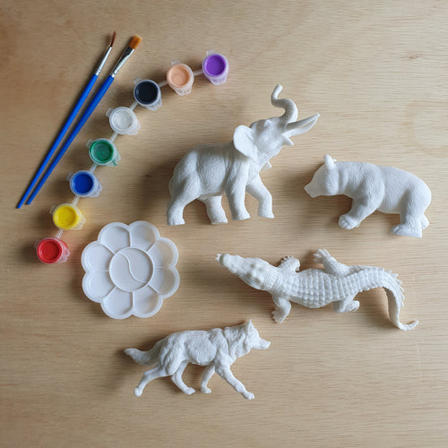 Animal Painting Kit VII (Elephant, Bear, Alligator, Wolf)