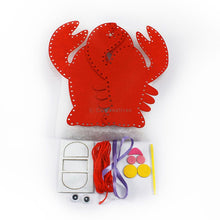 Load image into Gallery viewer, Felt Seaworld Plushie Kit - Lobster
