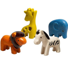 Load image into Gallery viewer, Plan Toys Wild Animals Set (Set of 4)